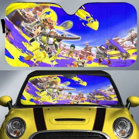 Agent 3 Splatoon Car Sunshade Custom Car Accessories