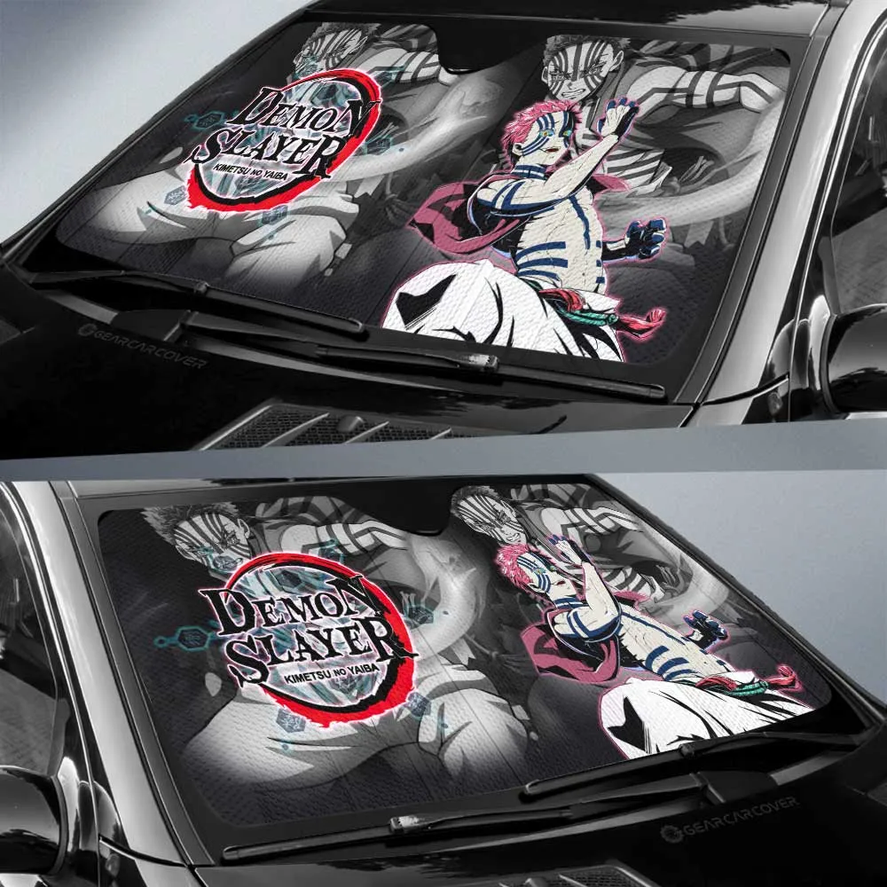 Akaza Car Sunshade Custom Demon Slayer Anime Car Accessories