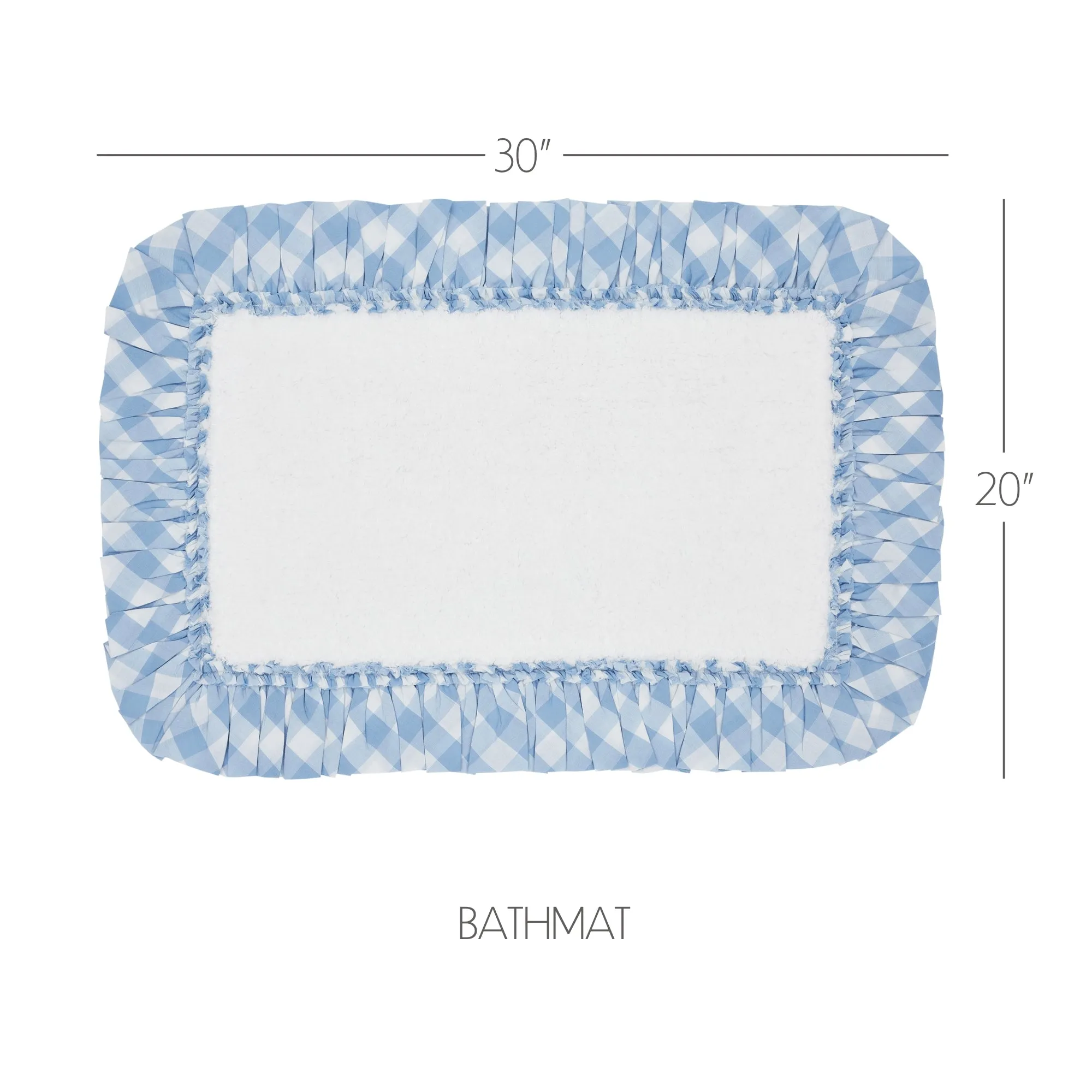 Annie Buffalo Blue Check Bathmat 20x30