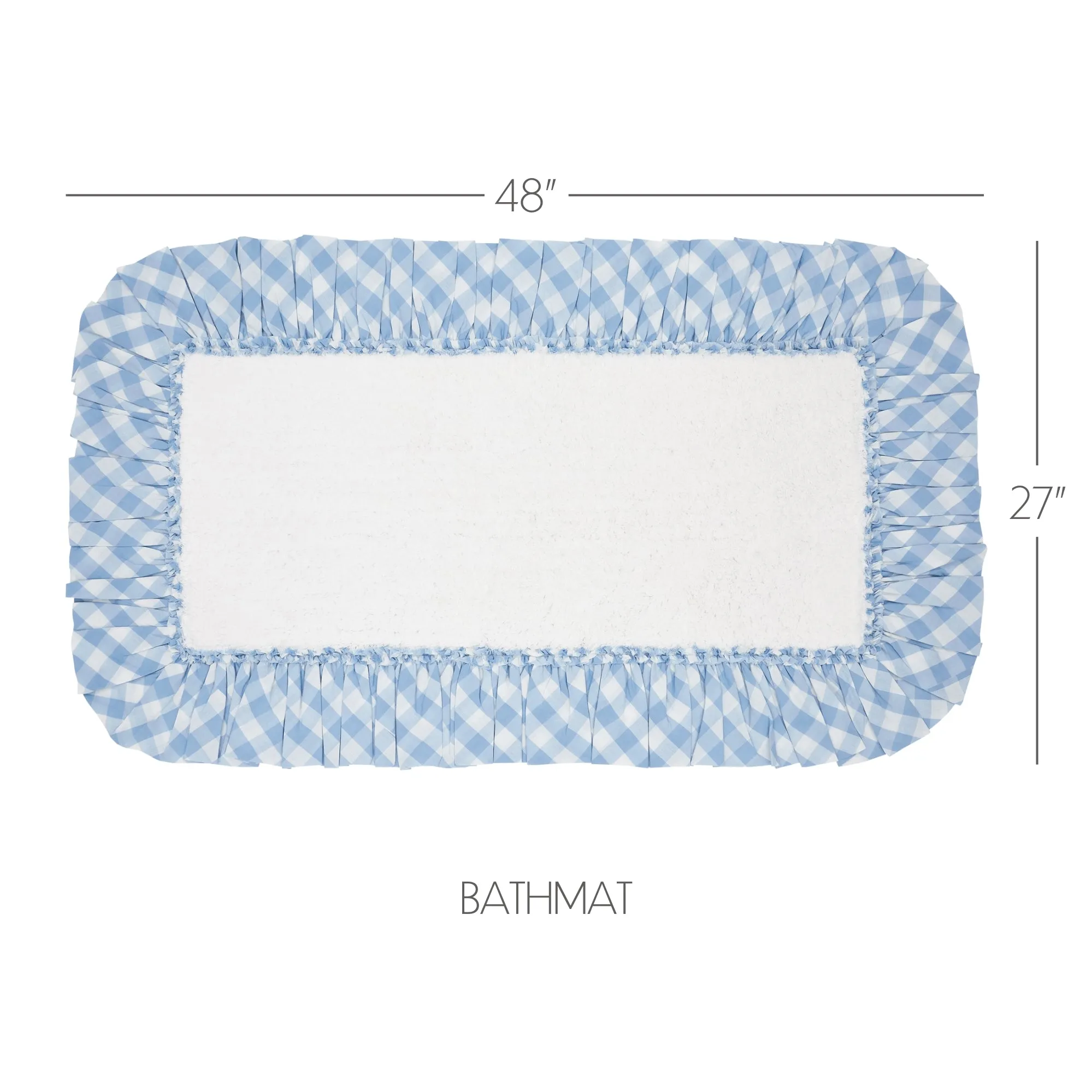Annie Buffalo Blue Check Bathmat 27x48