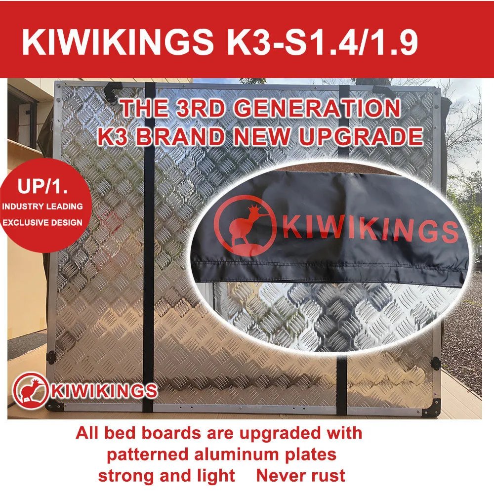 (BLACK FRIDAY) KIWIKINGS  (K5-S1.9) 1.9*3.1M FAMILY Edition ROOF TENT Camper 4×4