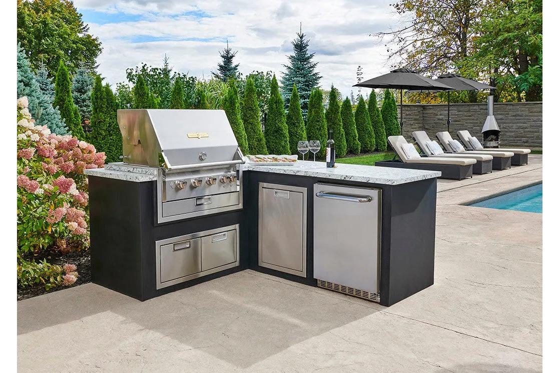 Crown Verity IBI30LP 30" INFINITE SERIES BUILT IN GRILL WITH BARBECUE COVER, LP