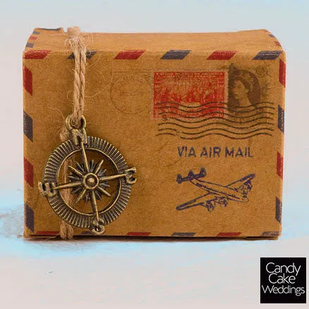 Destination Wedding Airmail Favor Box Kit (Pack of 10)