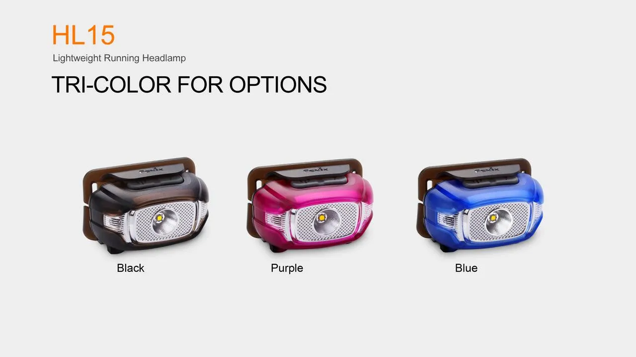 Fenix HL15 200 Lumen light weight CREE LED running Headlamp (Blue color body)