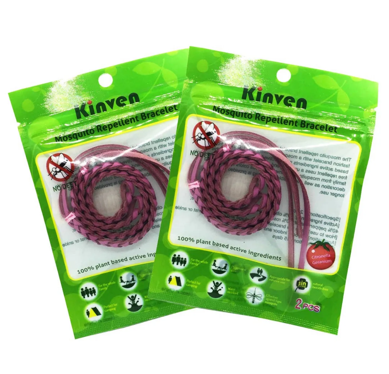 Kinven Mosquito Repellent Leather Bracelet