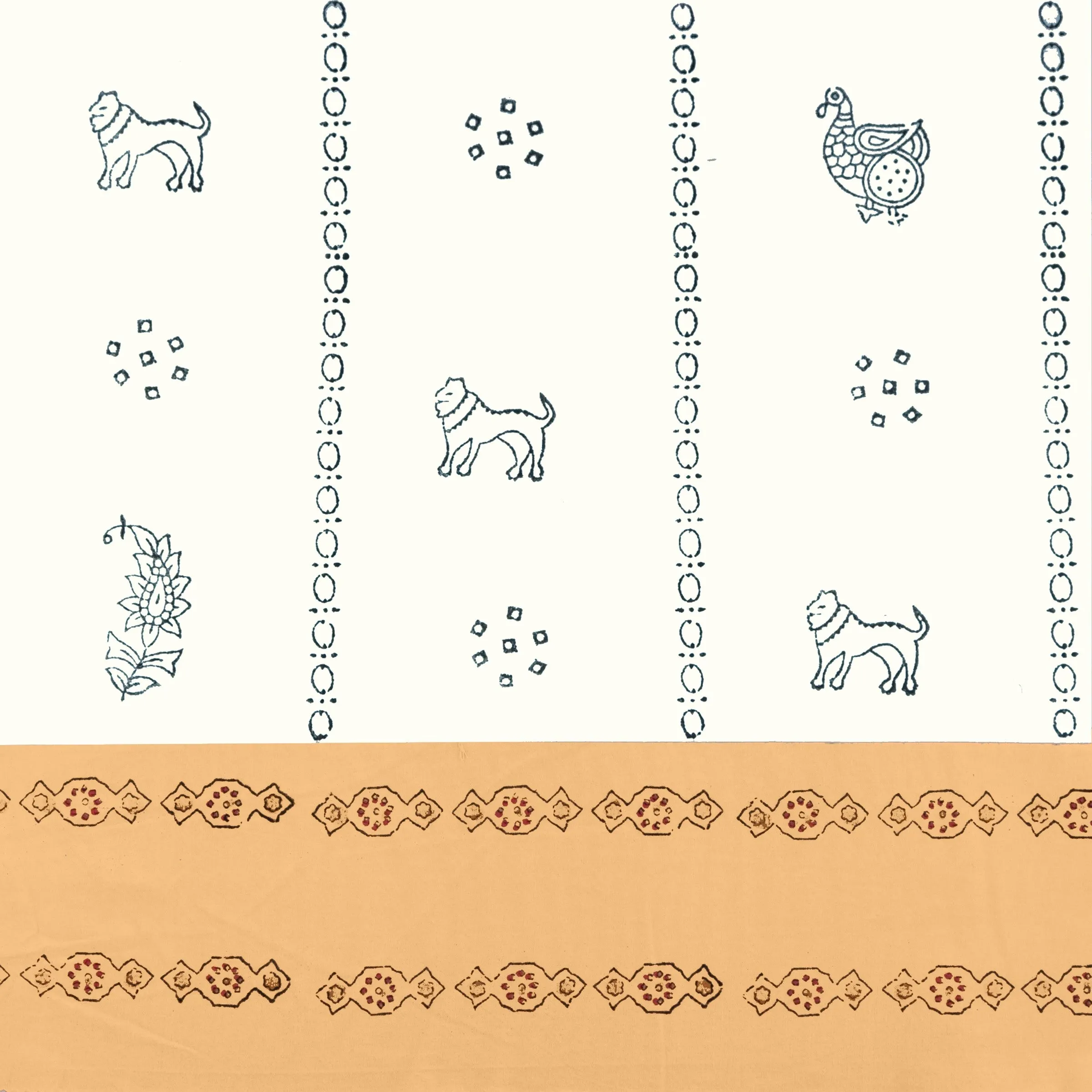 Lily Pond Walls - Balsamund - Mushroom & Cream