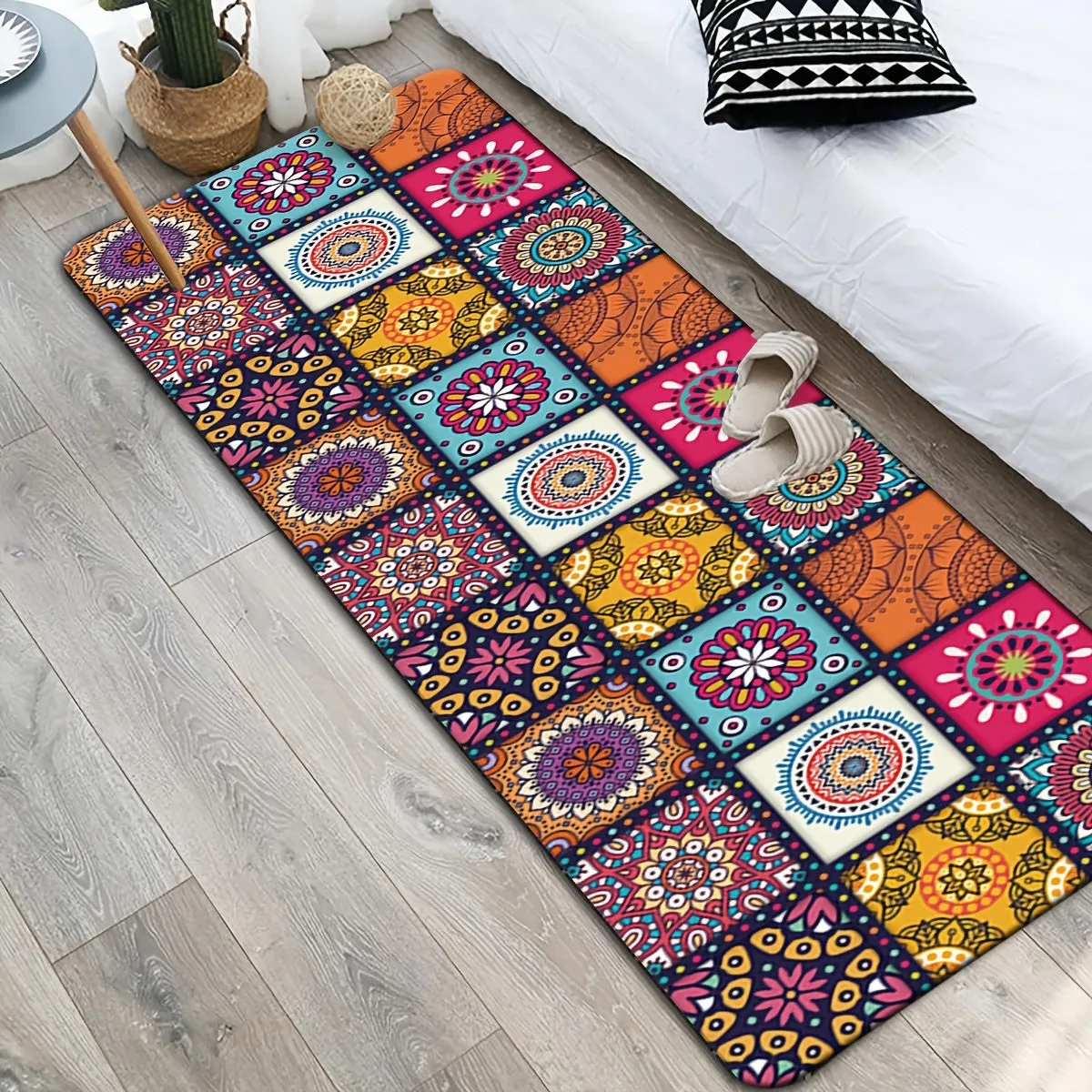 Moroccan Ethnic Floor Mat Nonslip Modern Kitchen Essential