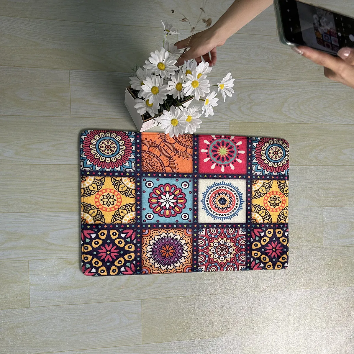 Moroccan Ethnic Floor Mat Nonslip Modern Kitchen Essential