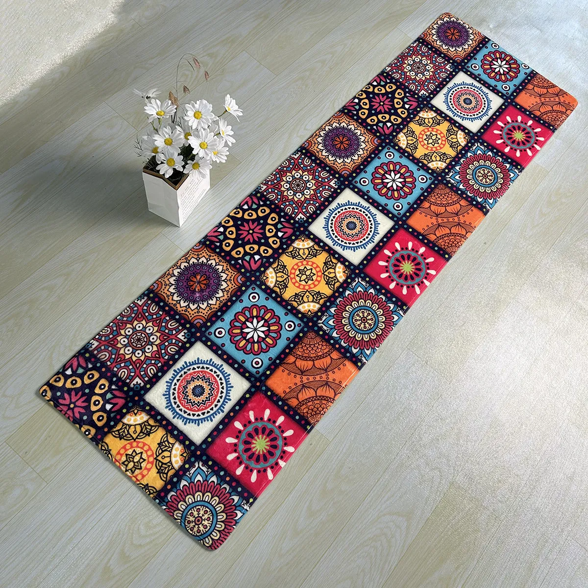 Moroccan Ethnic Floor Mat Nonslip Modern Kitchen Essential