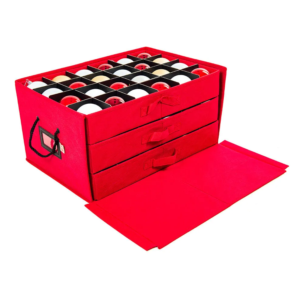 Ornament Storage Box with 3 Trays