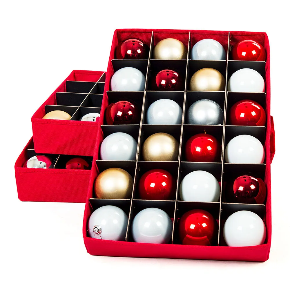 Ornament Storage Box with 3 Trays
