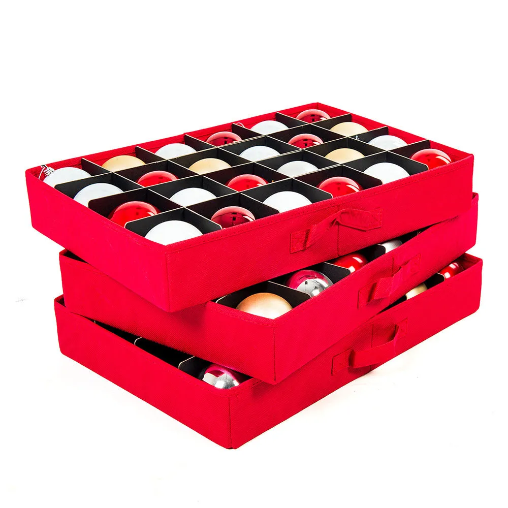 Ornament Storage Box with 3 Trays