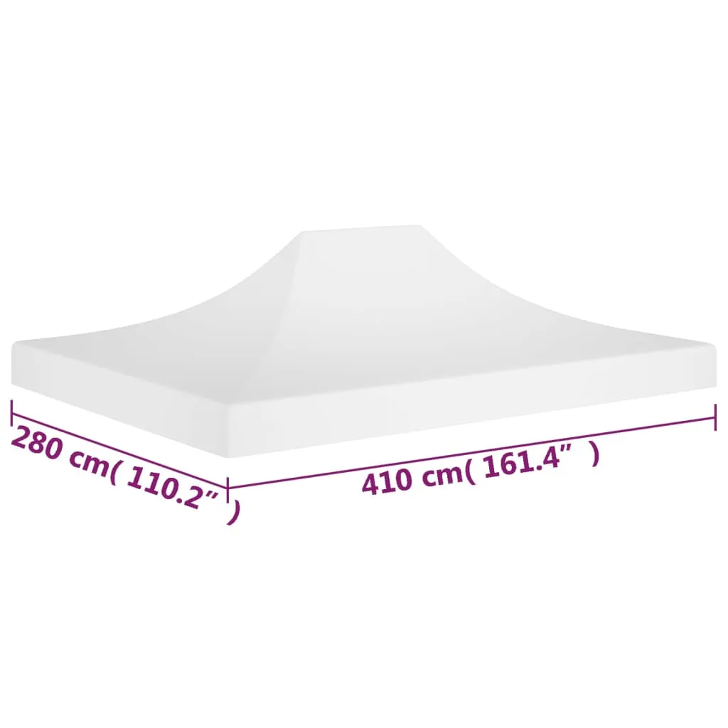 Party Tent Roof 4x3 m White 270 g/m²