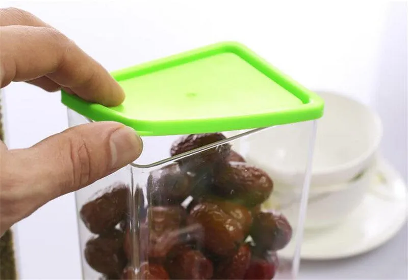 Plastic Food Storage Box Grain Container Kitchen Organizer
