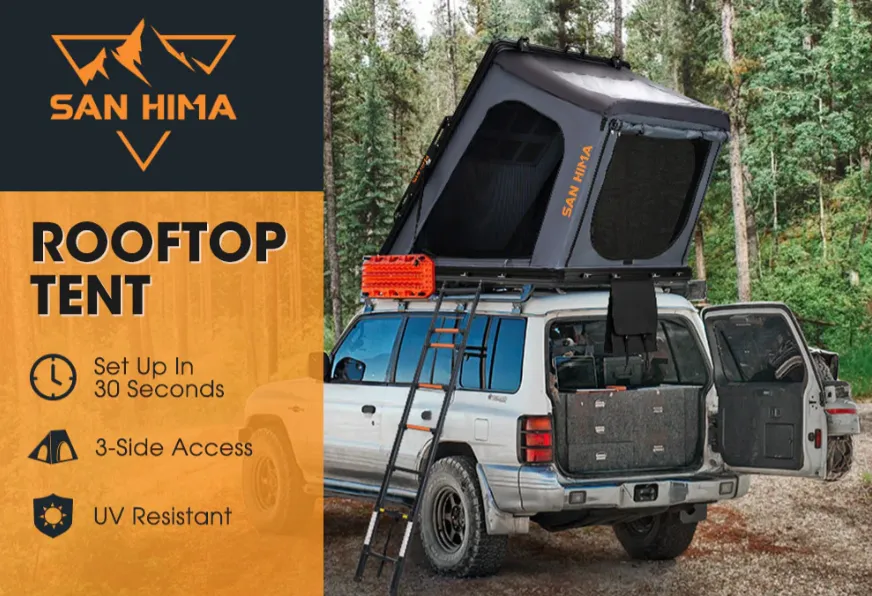 San Hima Kalbarri Gen 2 Roof Top Tent Hardshell With Ladder