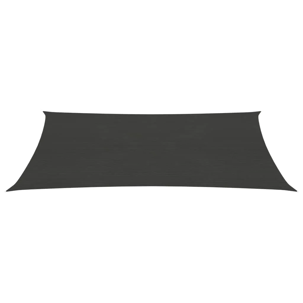 Sunshade Sail 160 g/m² Anthracite 3.5x5 m HDPE