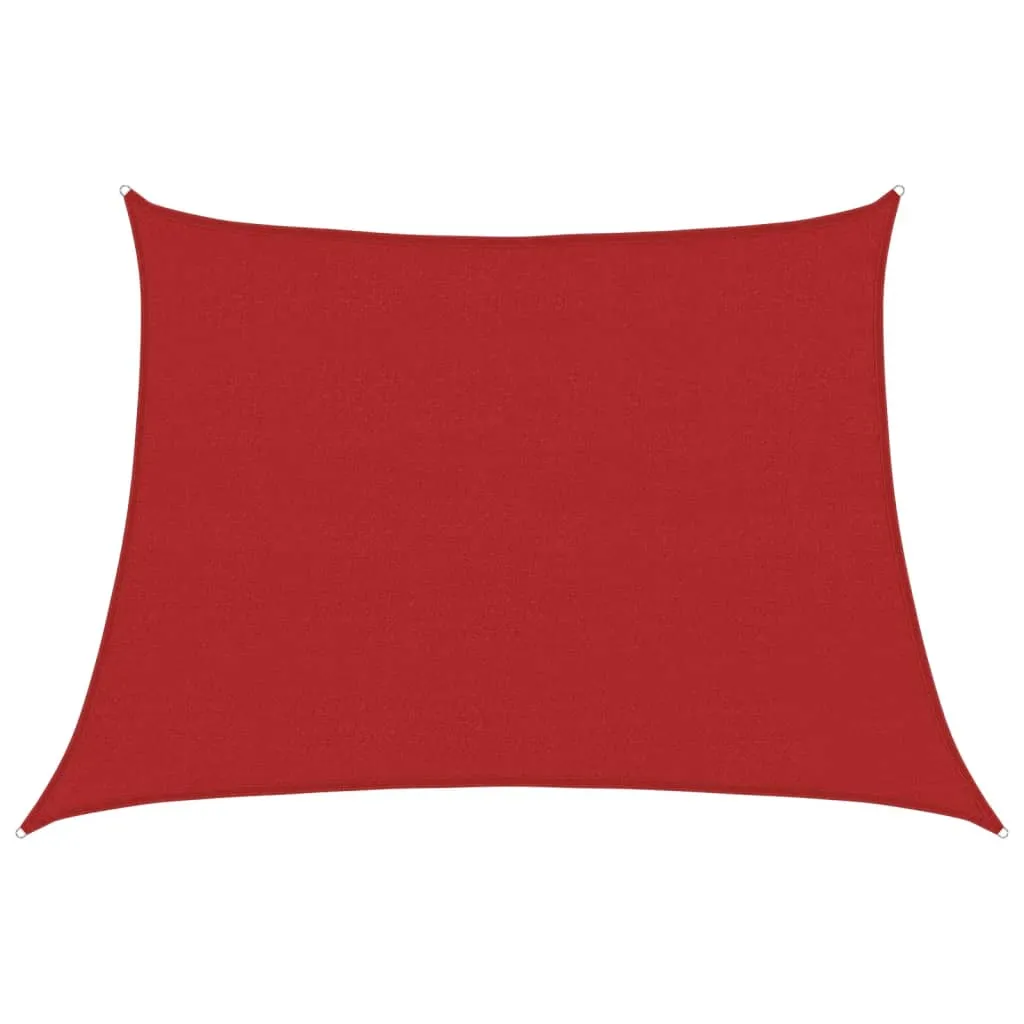 Sunshade Sail 160 g/m² Red 4/5x3 m HDPE