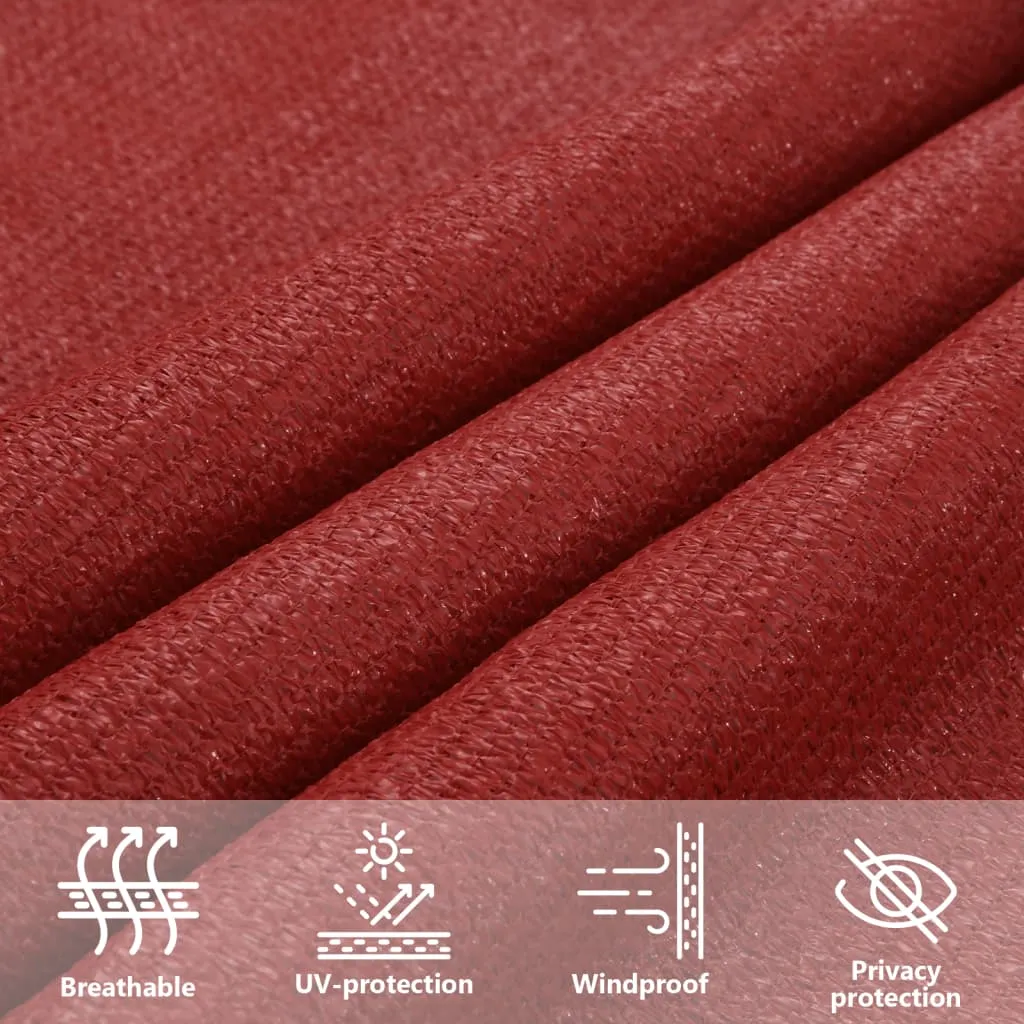 Sunshade Sail 160 g/m² Red 4/5x3 m HDPE