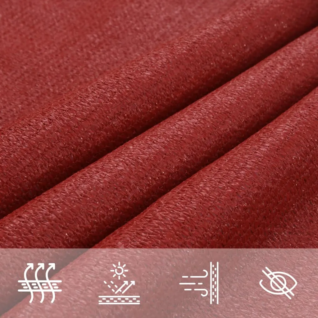 Sunshade Sail 160 g/m² Red 4/5x3 m HDPE