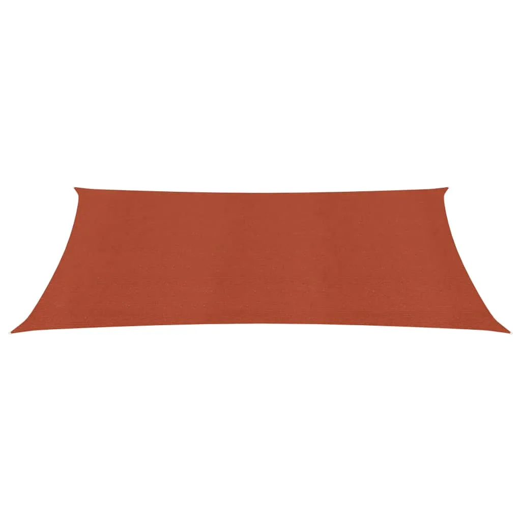 Sunshade Sail 160 g/m² Terracotta 2.5x5 m HDPE