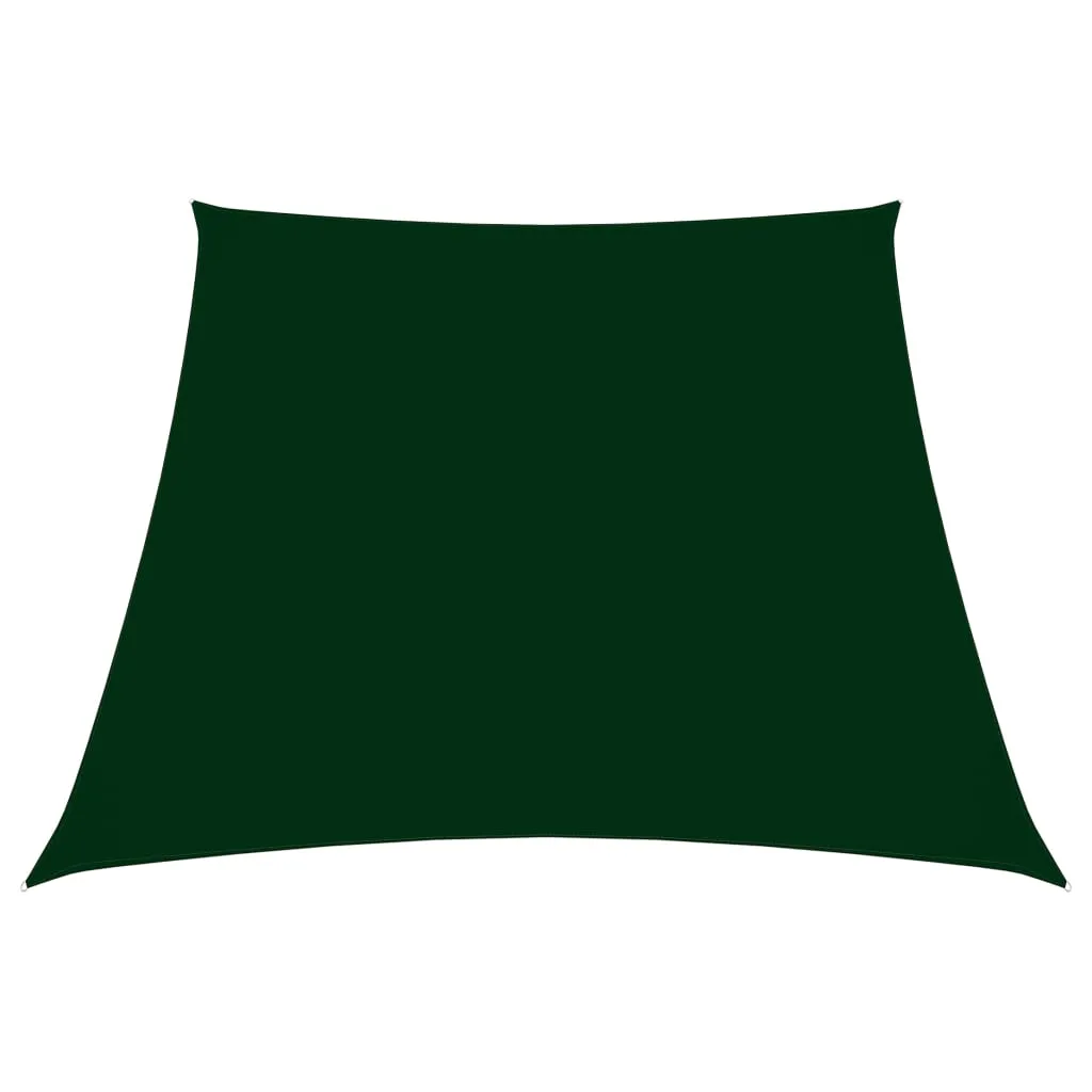 Sunshade Sail Oxford Fabric Trapezium 2/4x3 m Dark Green