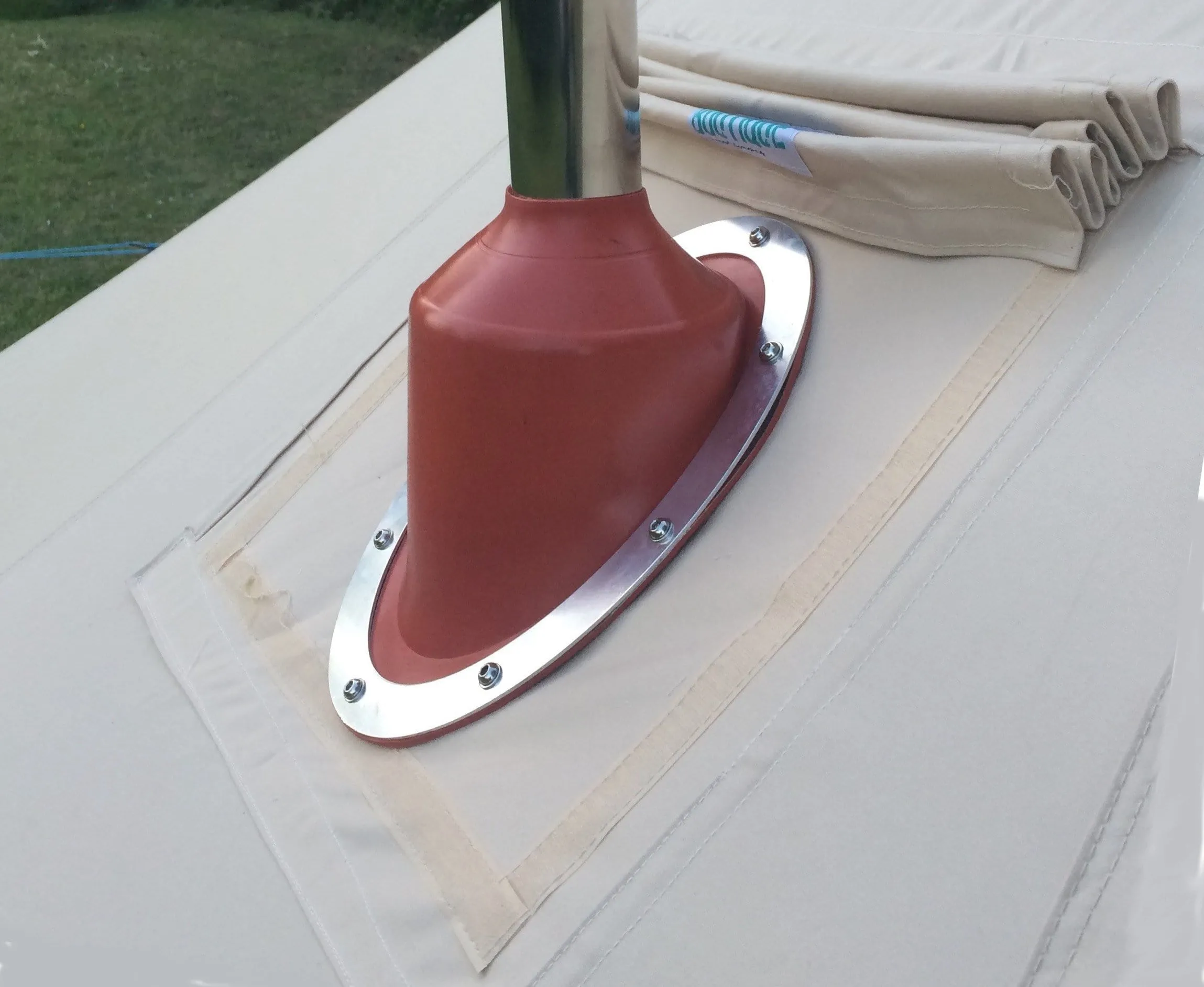 The Stove Mate - Fireproof Canvas Tent Stove Flap DIY Installation Kit